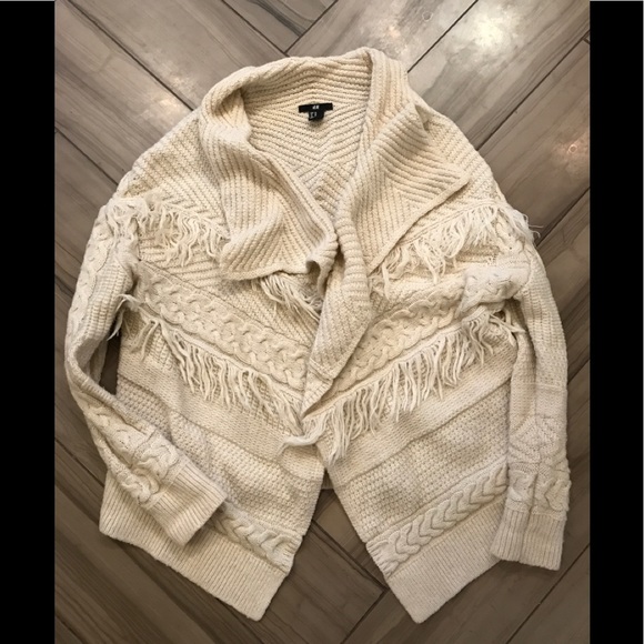 H&M Sweaters - 🌻 HP!🌻 H&M Kaftan Cardigan XS Cream